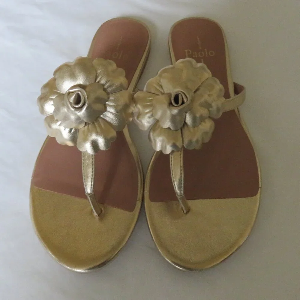 Linea Paolo slip-on flat sandals 7M NWT